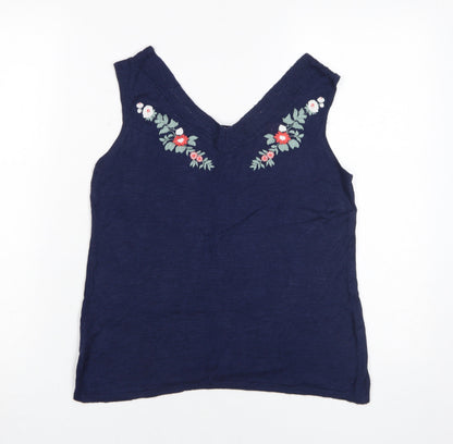 Womens UK Size 12 Laura Ashley Blue  Tank