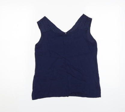 Womens UK Size 12 Laura Ashley Blue  Tank