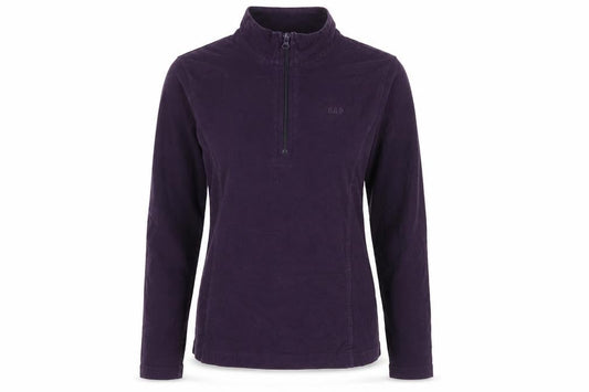 Womens UK Size M Gap Purple Henley Sweatshirt