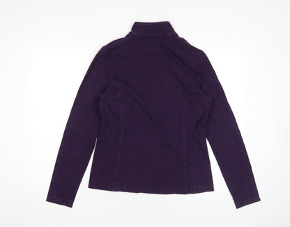 Gap Women's Purple M Henley 1/4 Zip Sweatshirt Casual