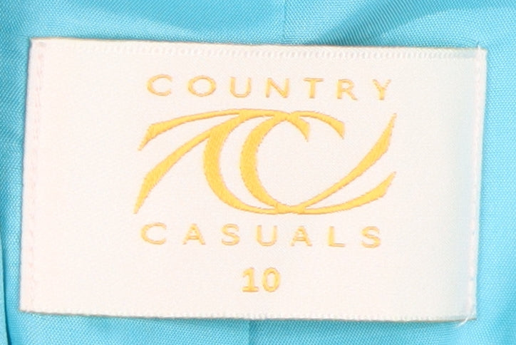 Womens UK Size 10 Country Casuals Blue Basic Jacket