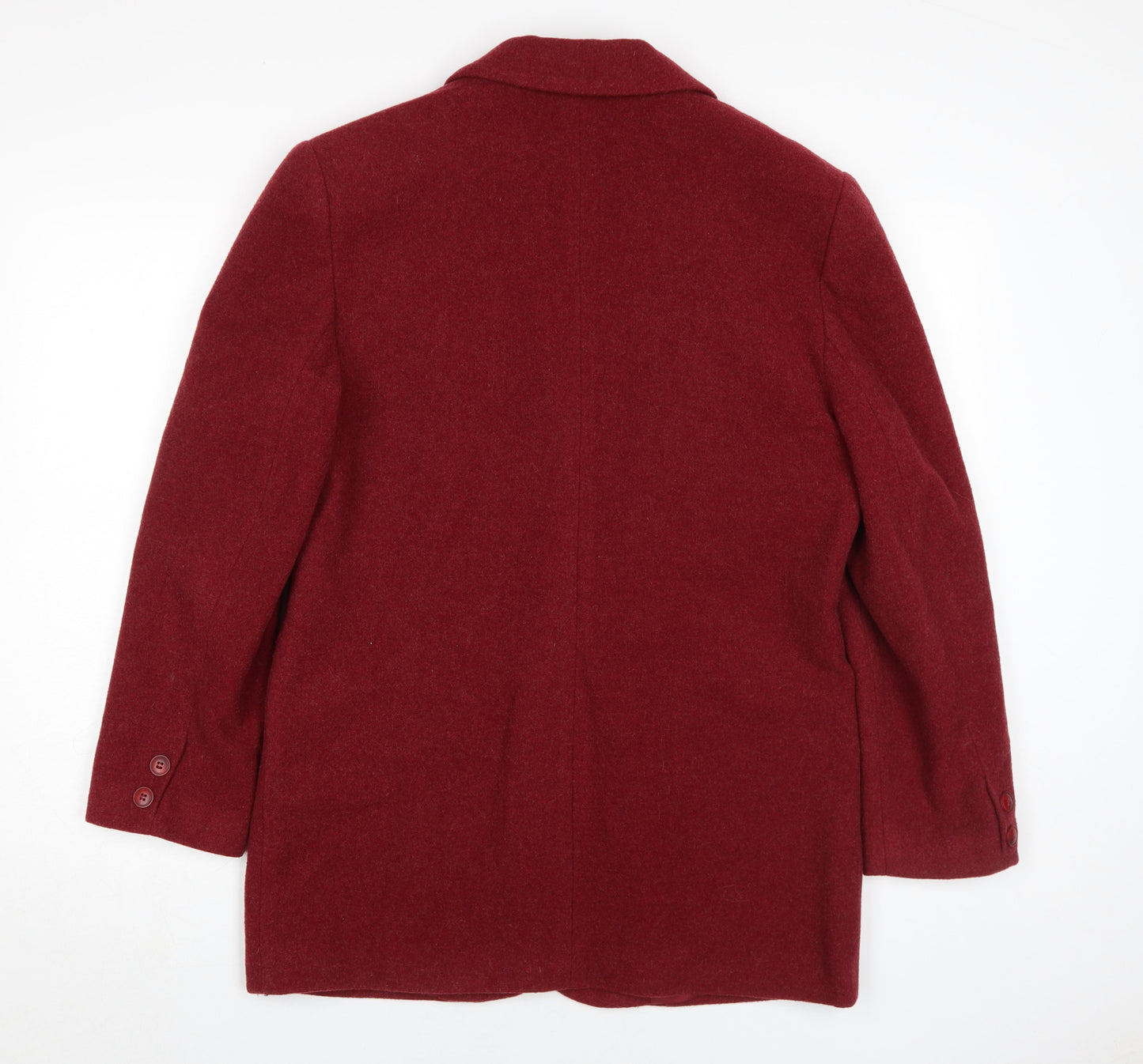 Promiss Women's Red Wool Coat Size 12 - Classic Style