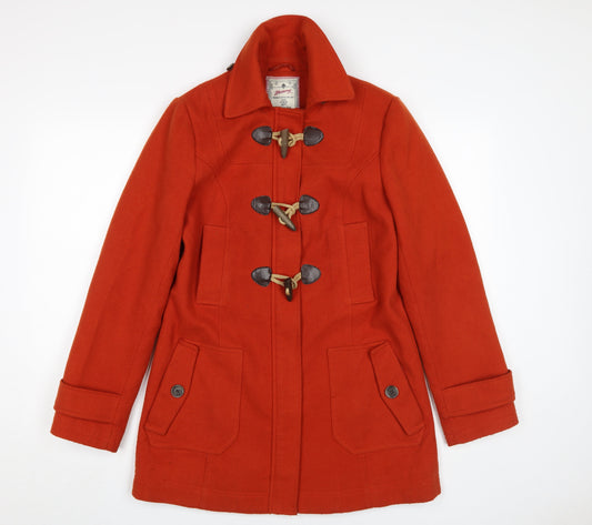 Mantaray Women's Red Duffle Coat Size 10 Toggle