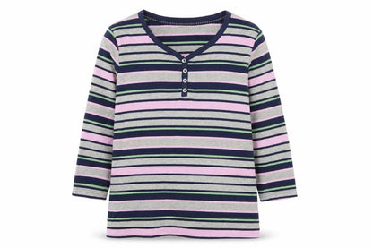 Womens UK Size 14 ISLE Multicoloured Jersey T-Shirt