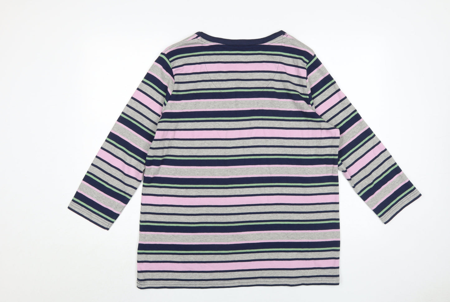 Womens UK Size 14 ISLE Multicoloured Jersey T-Shirt