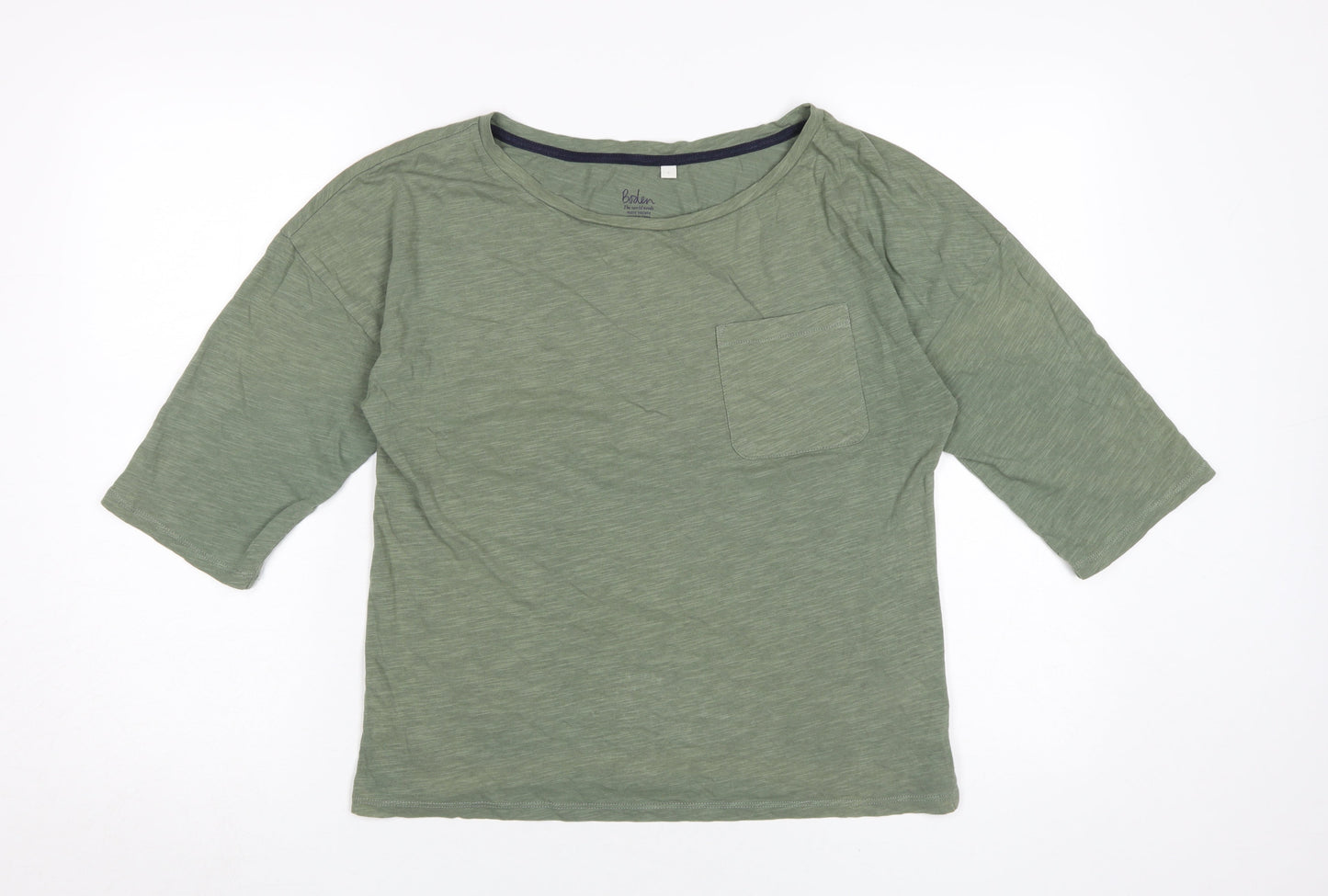 Boden Women's Green T-Shirt, Size S, Basic Style