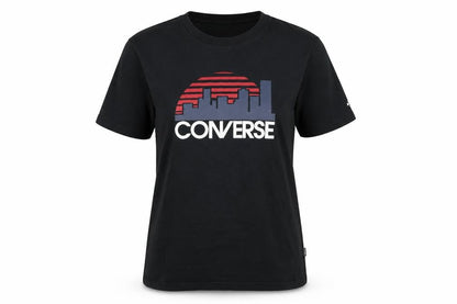 Converse Women's Black T-Shirt, Size S
