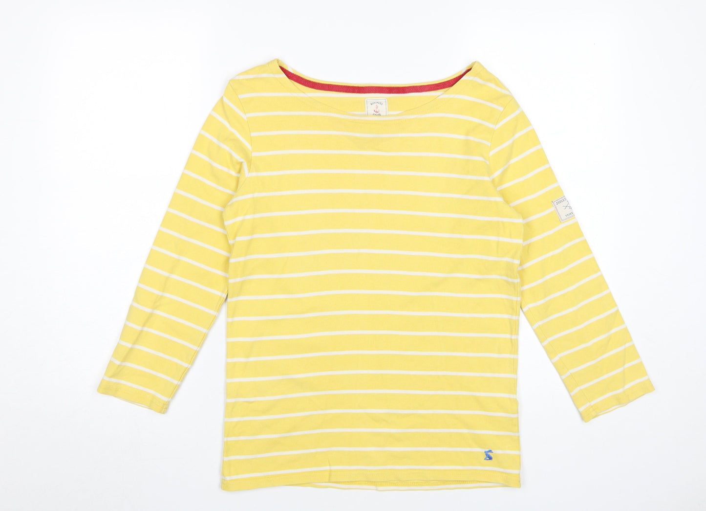 Womens UK Size XS Joules Yellow Basic T-Shirt