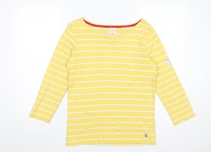 Womens UK Size XS Joules Yellow Basic T-Shirt
