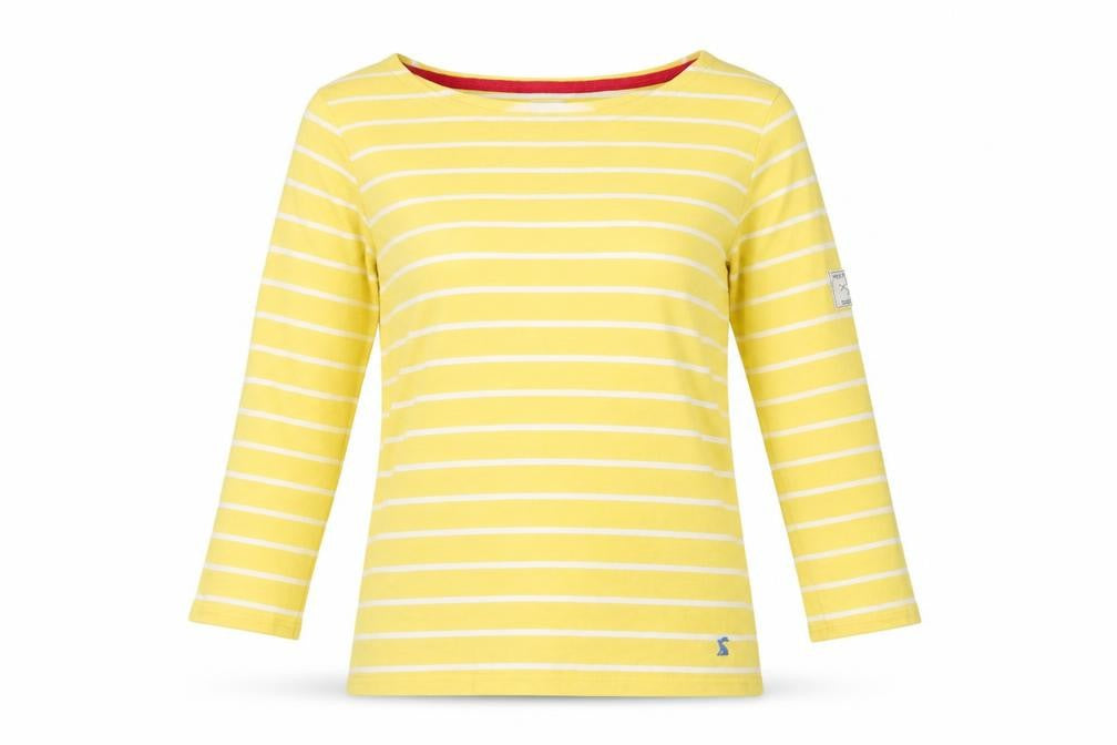 Womens UK Size XS Joules Yellow Basic T-Shirt