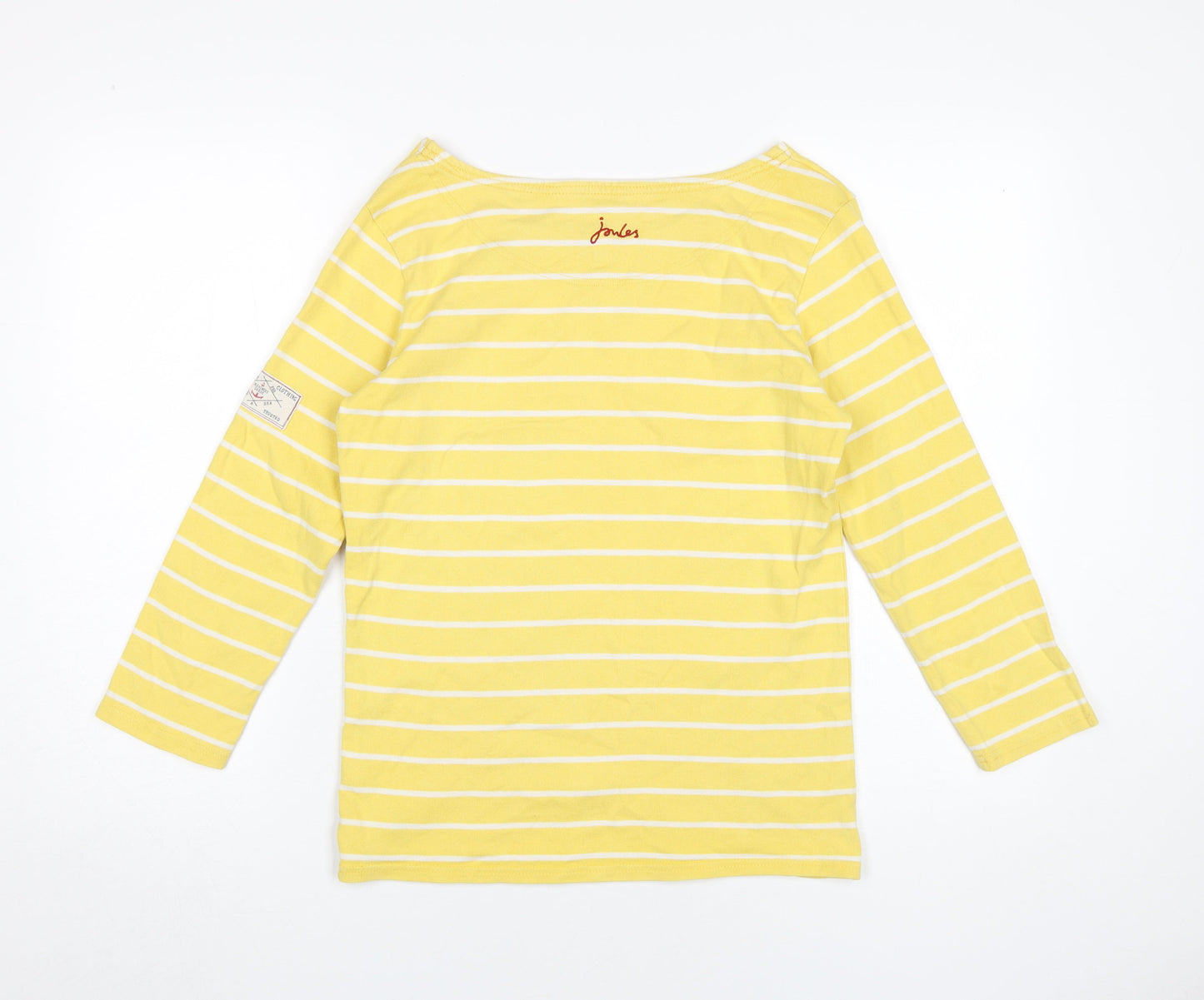 Womens UK Size XS Joules Yellow Basic T-Shirt