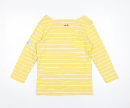 Womens UK Size XS Joules Yellow Basic T-Shirt