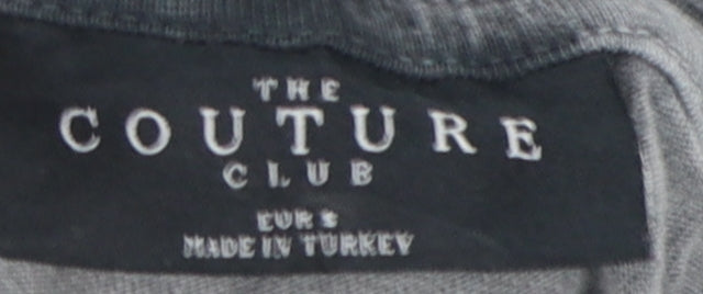The Couture Club Grey Cropped T-Shirt, Unisex S