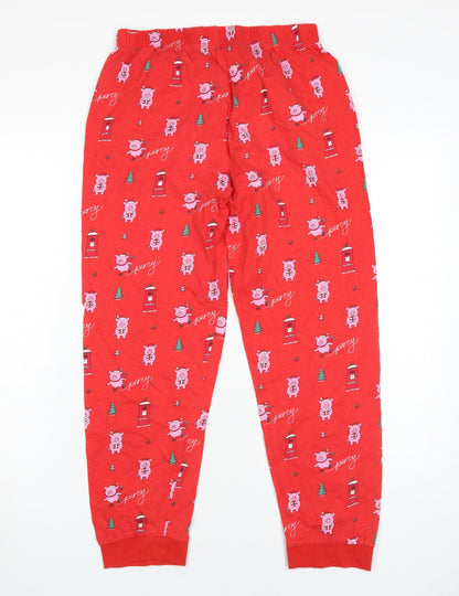 Marks and Spencer Girls Red Pyjama Set, Size 13-14 Years