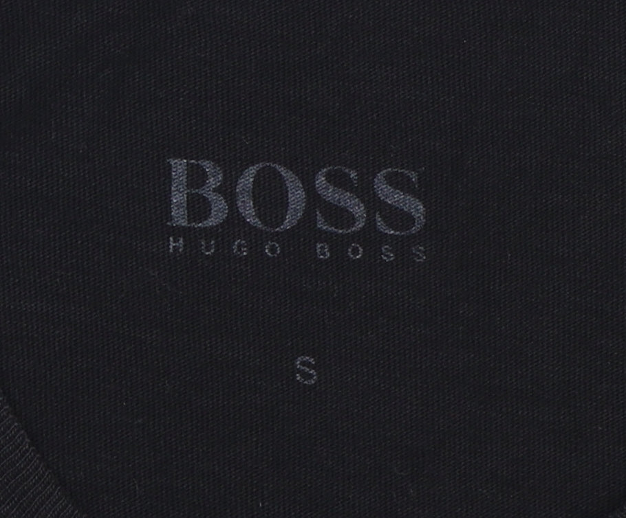 Mens UK Size S HUGO BOSS Black  T-Shirt
