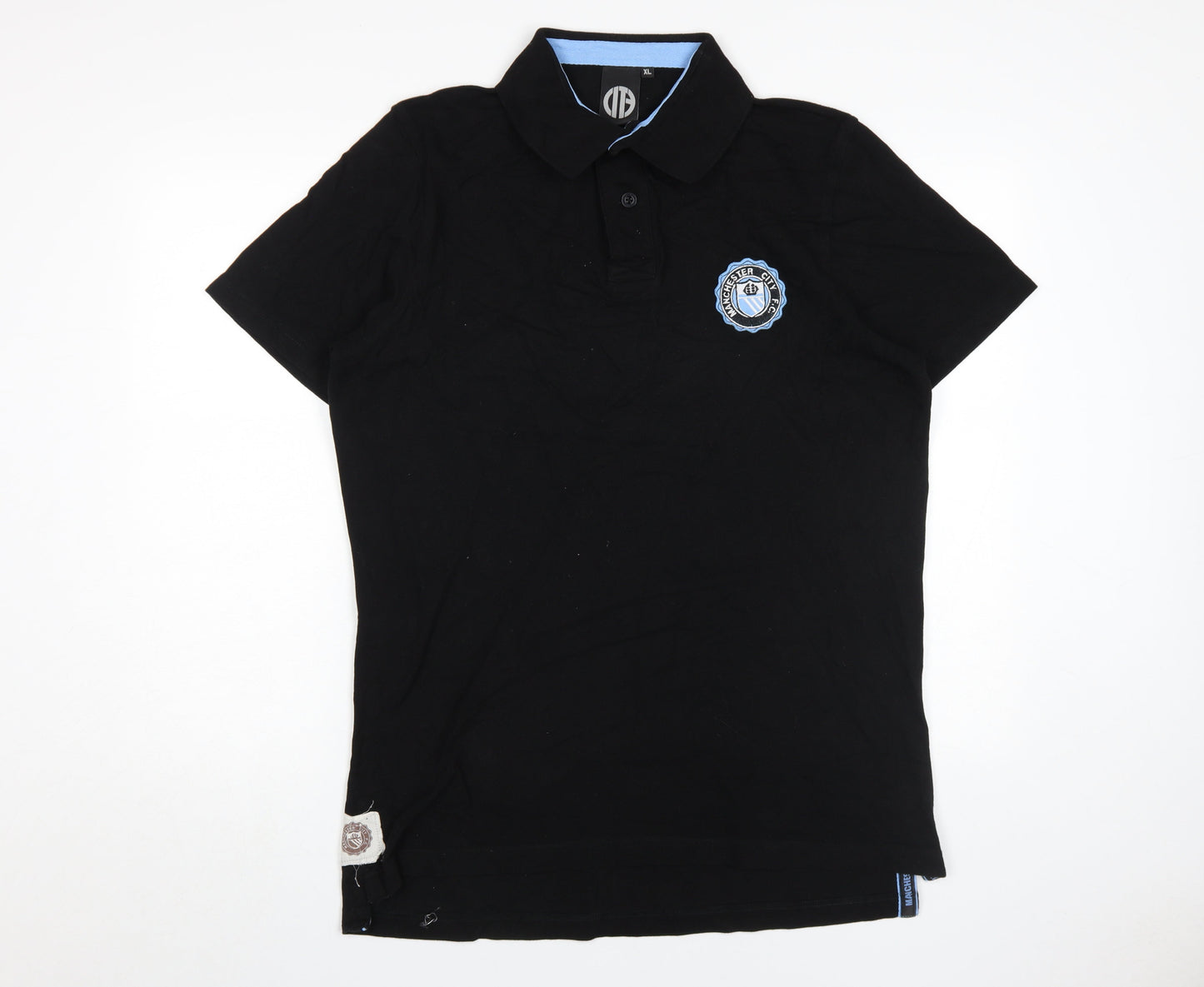 Men's XL CITE Black Manchester City F.C. Polo Shirt