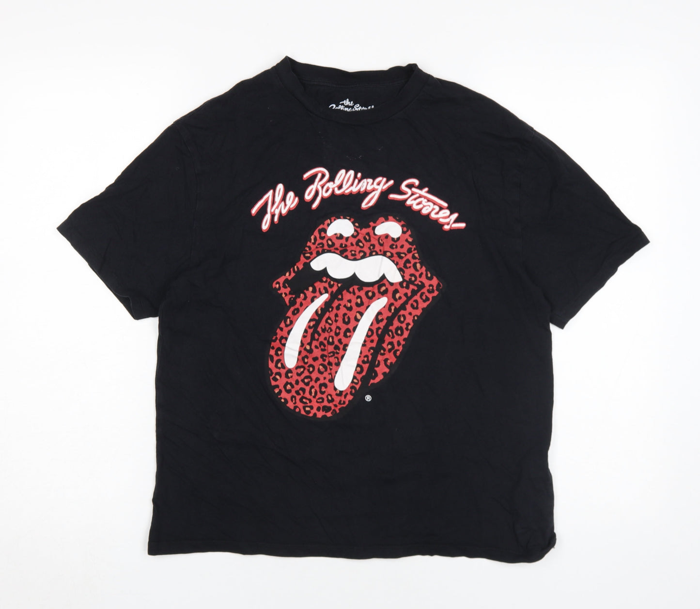 Unisex Adults UK Size M Pull & Bear Black Basic T-Shirt