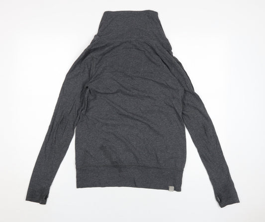 Bench Women's Black Parka Jacket with Hood - Size L