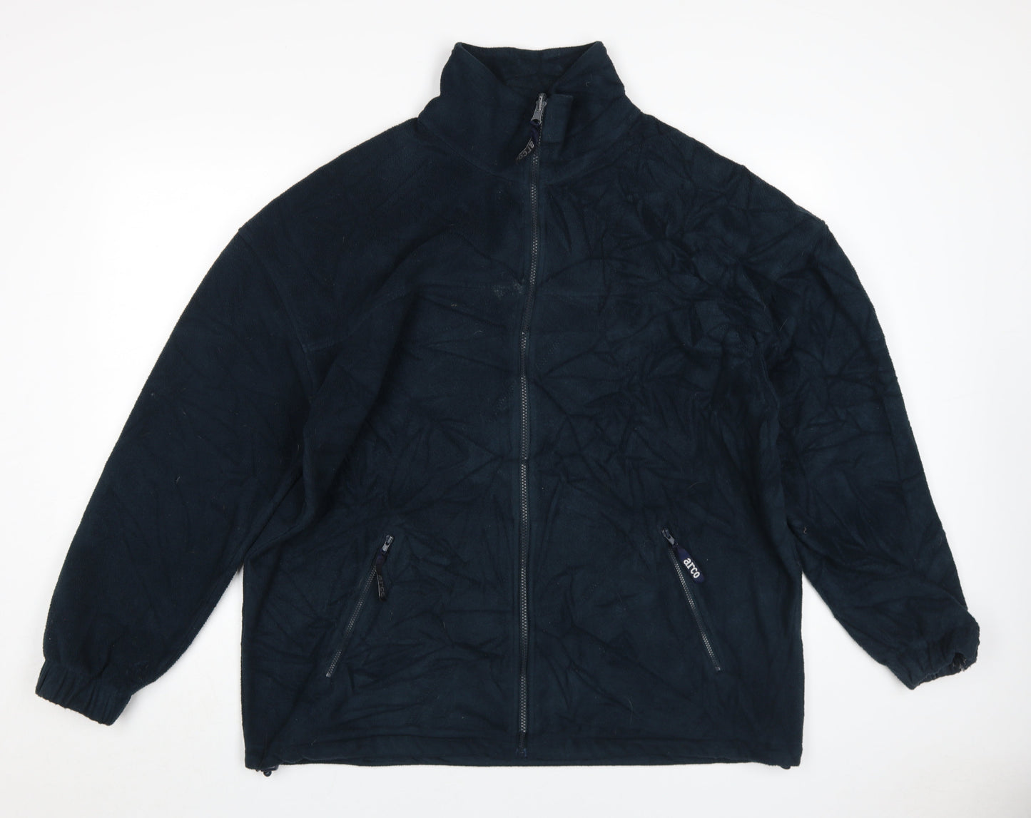 Arco Men's Blue Fleece Jacket Size L Casual Winter Warm