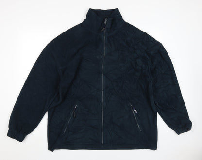 Arco Men's Blue Fleece Jacket Size L Casual Winter Warm