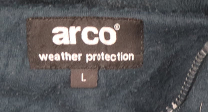 Arco Men's Blue Fleece Jacket Size L Casual Winter Warm