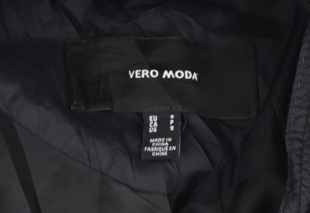 Womens UK Size 8 VERO MODA Black Puffer Jacket