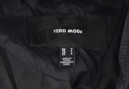 Womens UK Size 8 VERO MODA Black Puffer Jacket