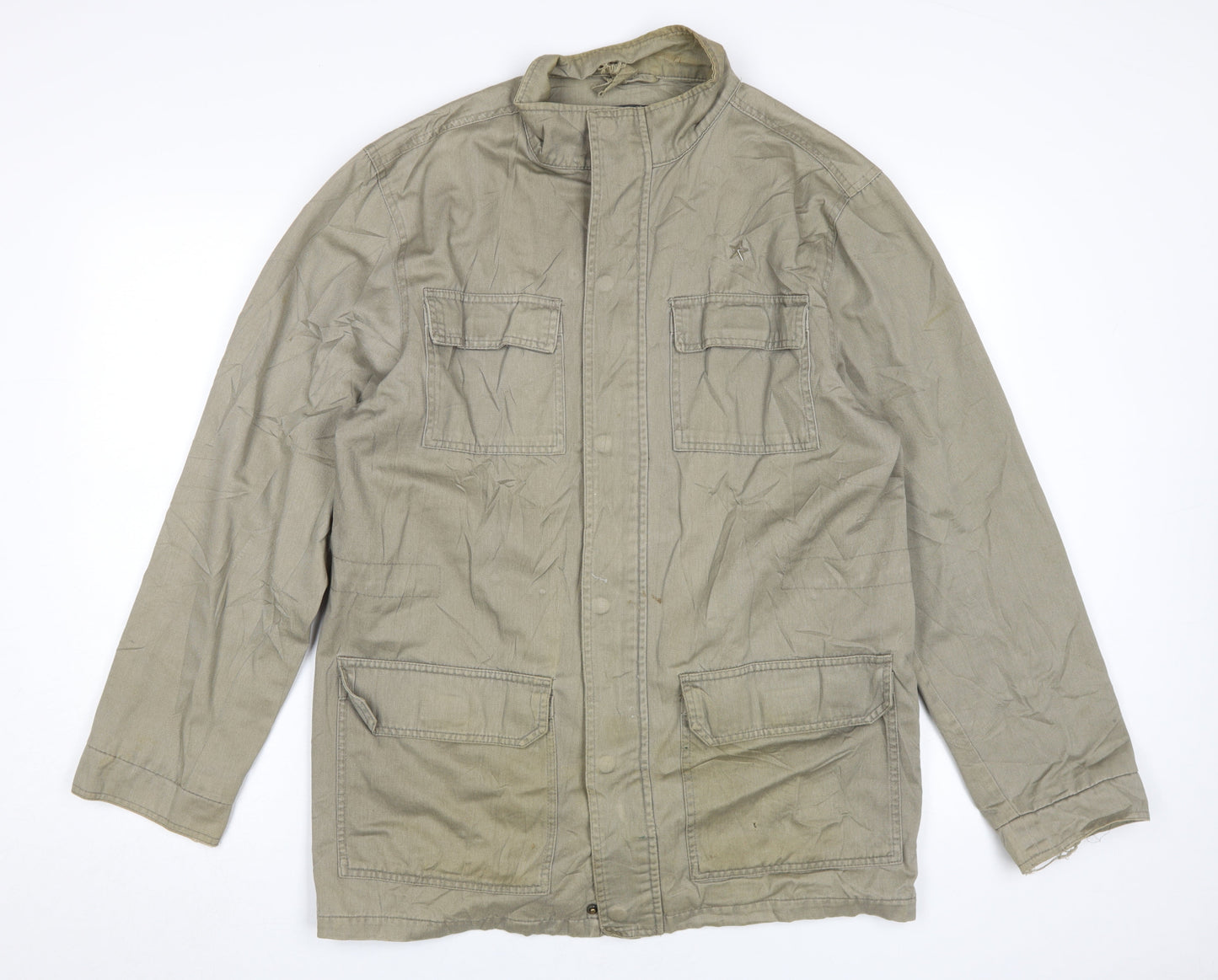 Mens UK Size M Etcetera Beige Military Jacket