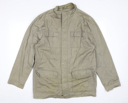 Mens UK Size M Etcetera Beige Military Jacket