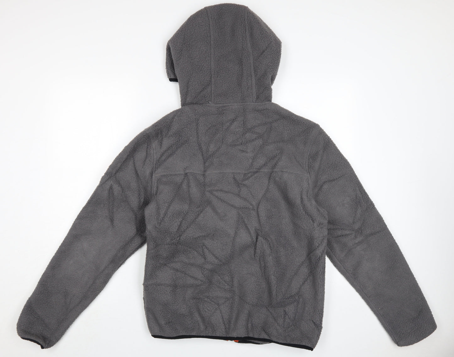 Mens UK Size S Crosshatch Grey Hooded Zip