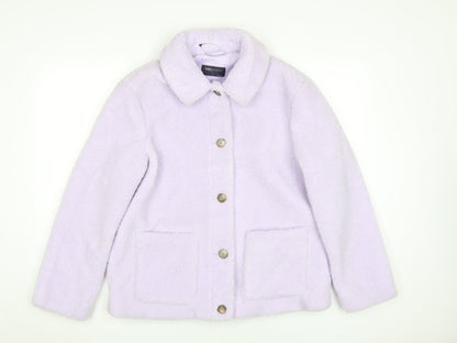 Marks and Spencer Women's Purple Fleece Jacket Size 10