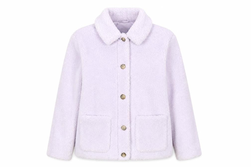 Marks & Spencer Women's Purple Fleece Jacket Size 10