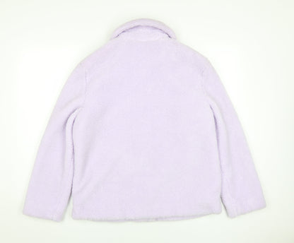 Marks and Spencer Women's Purple Fleece Jacket Size 10