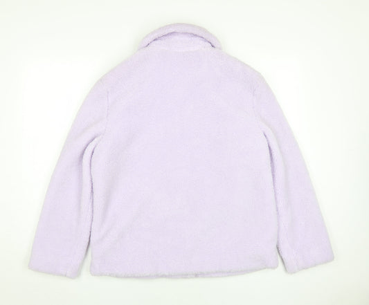 Marks and Spencer Women's Purple Fleece Jacket Size 10
