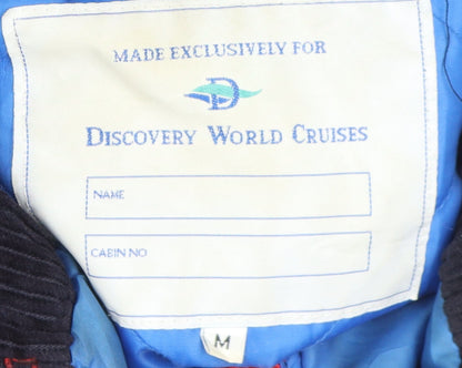 Mens UK Size M Discovery World Cruises Red Puffer Jacket