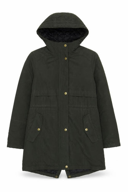 Womens UK Size 8 Avenue Green Parka Coat