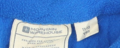 Mountain Warehouse Boys Blue 1/4 Zip Fleece Sweatshirt 11-12 Years