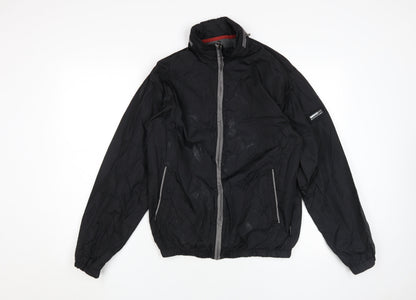 Mens UK Size S Rockport Black Windbreaker Coat