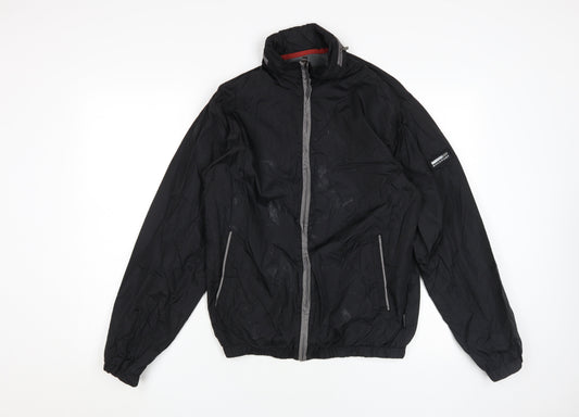 Mens UK Size S Rockport Black Windbreaker Coat