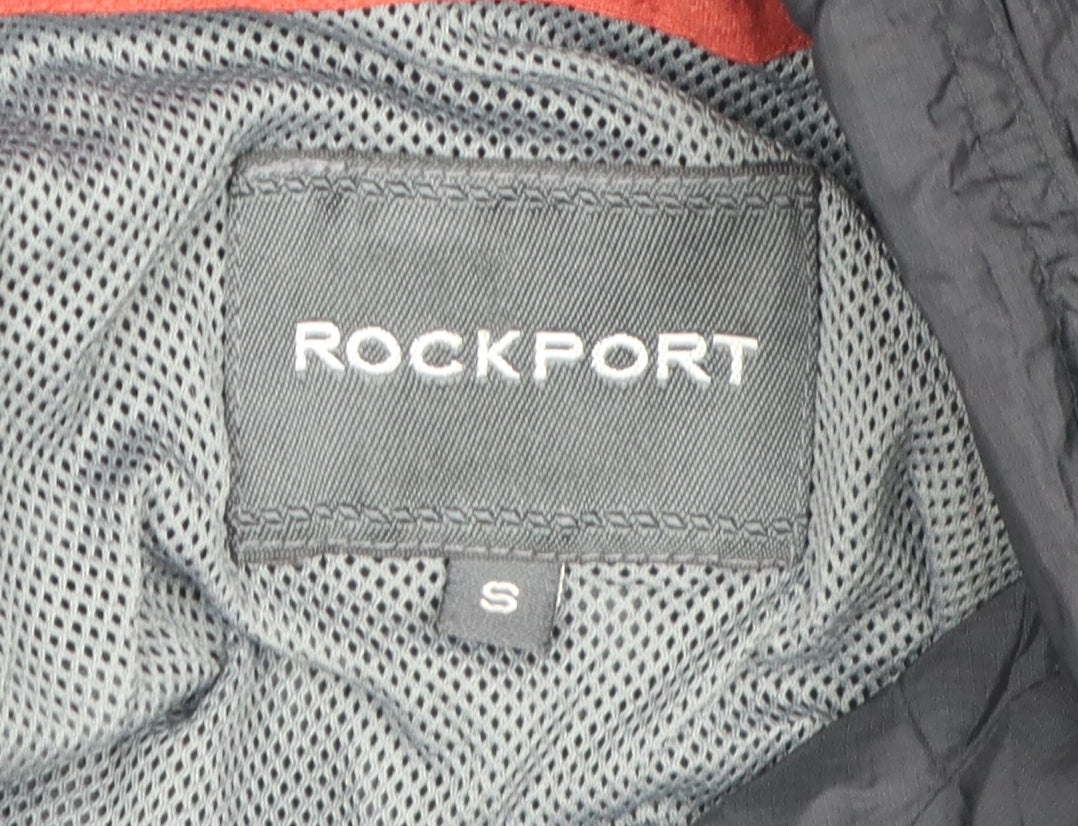 Mens UK Size S Rockport Black Windbreaker Coat