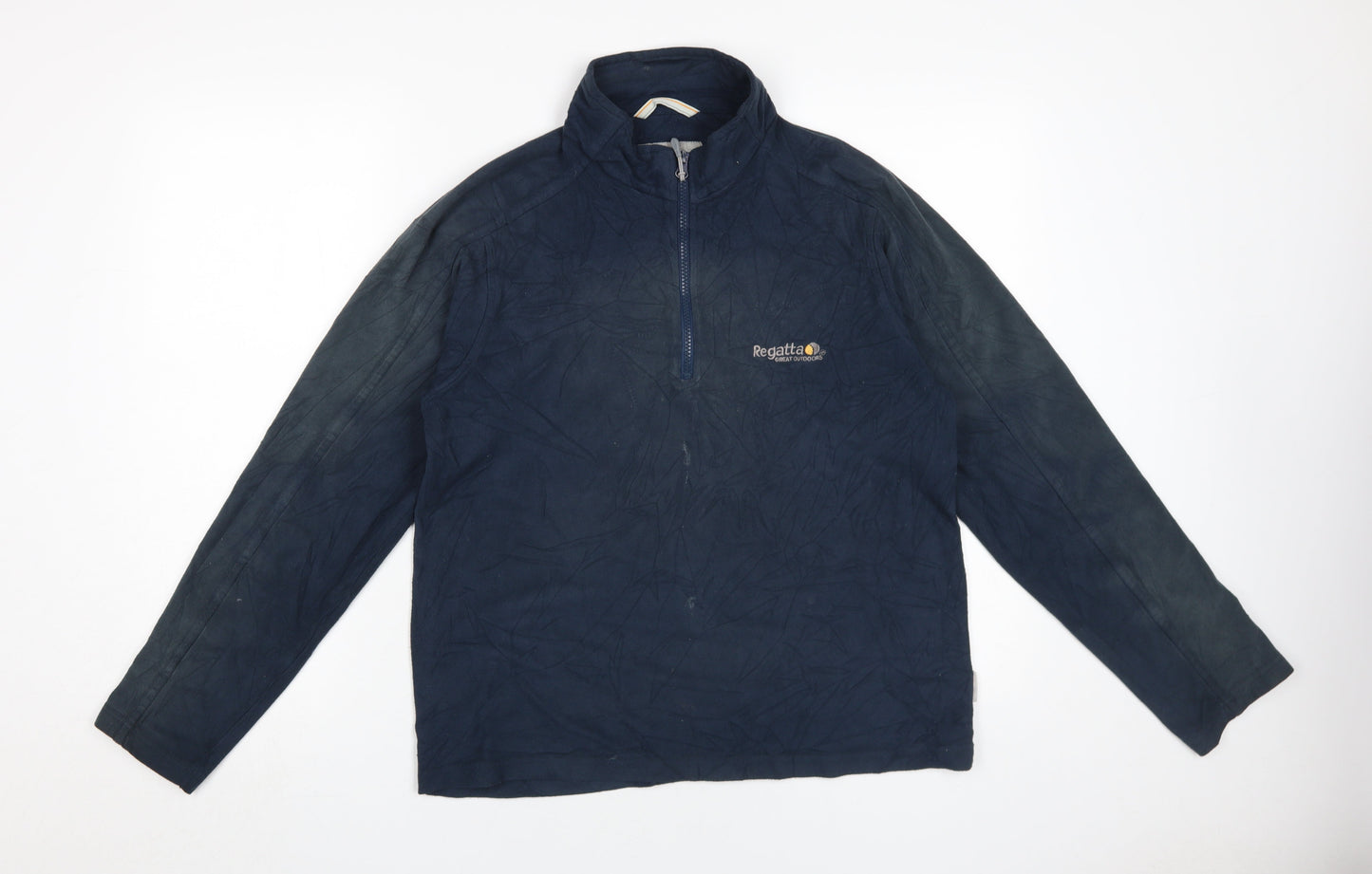 Mens UK Size S Regatta Blue 1/4 Zip Sweatshirt