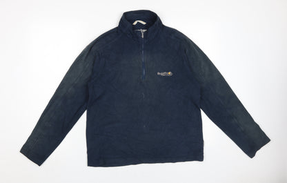 Mens UK Size S Regatta Blue 1/4 Zip Sweatshirt