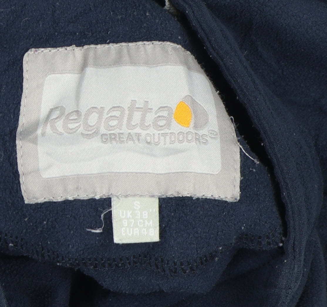 Mens UK Size S Regatta Blue 1/4 Zip Sweatshirt