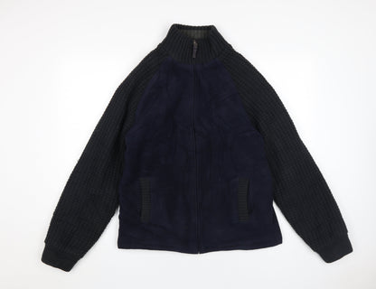 Mens UK Size M Kensington Eastside Black Bomber Jacket
