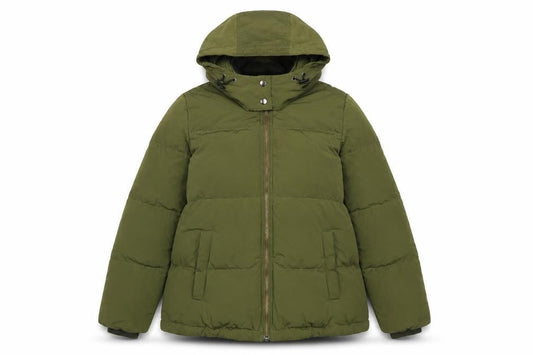 Madewell Women's XS Green Puffer Jacket Hooded