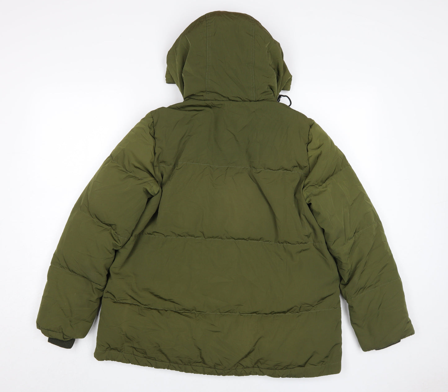 Madewell Women's XS Green Puffer Jacket Hooded