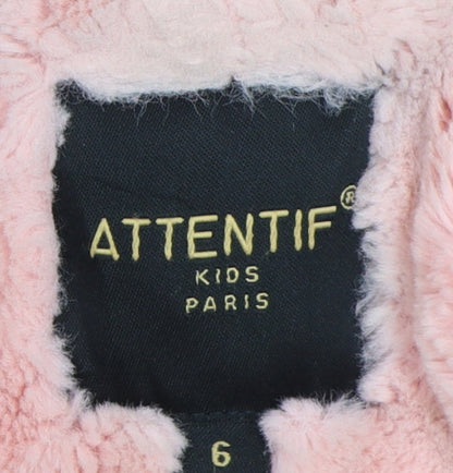 Attentif Girls Camouflage Parka Coat Green Size 10 Years