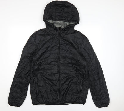 Mens UK Size M Greenwoods Black Puffer Jacket