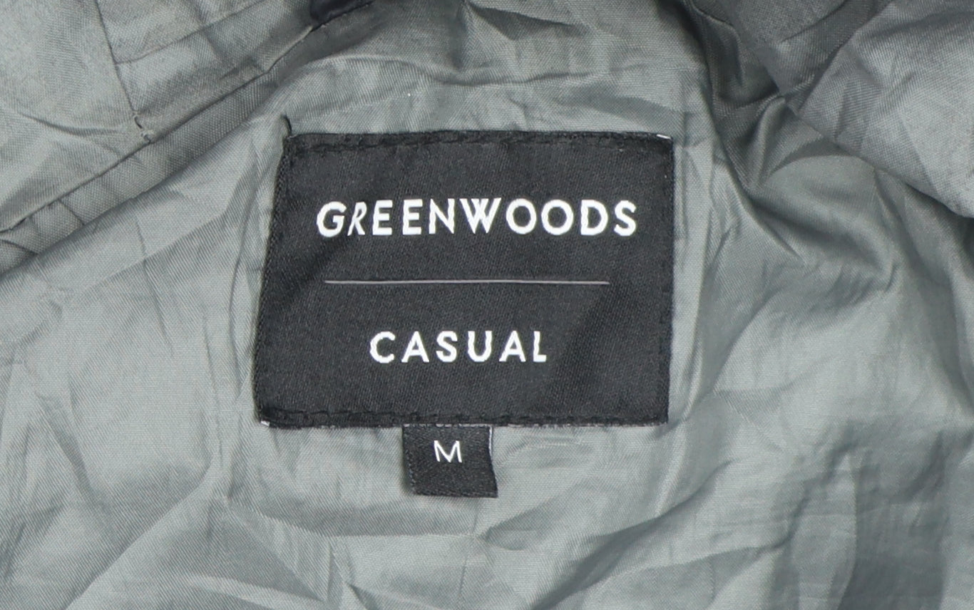 Mens UK Size M Greenwoods Black Puffer Jacket