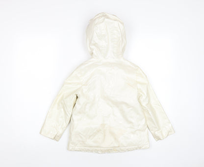 Marks and Spencer Girls Ivory Puffer Jacket 5-6Y